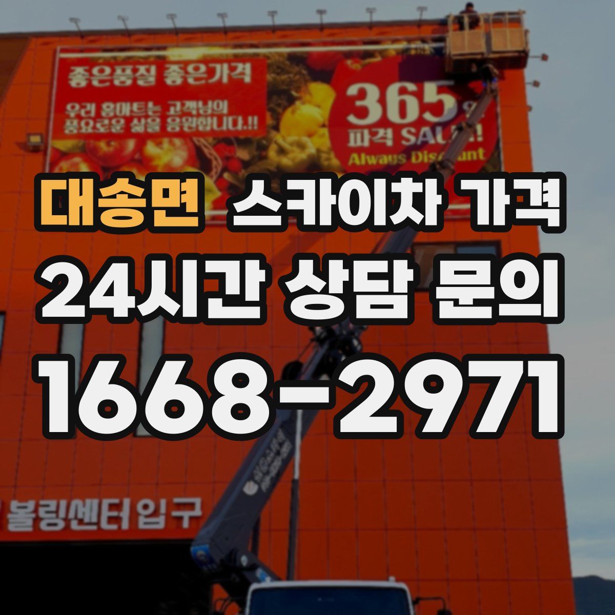 대송면 스카이차 가격