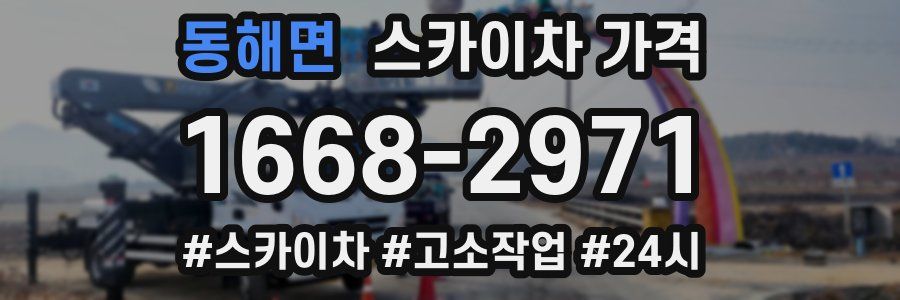 동해면 스카이차 가격