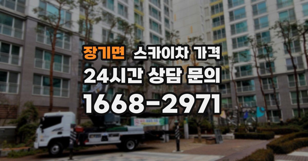 장기면 스카이차 가격