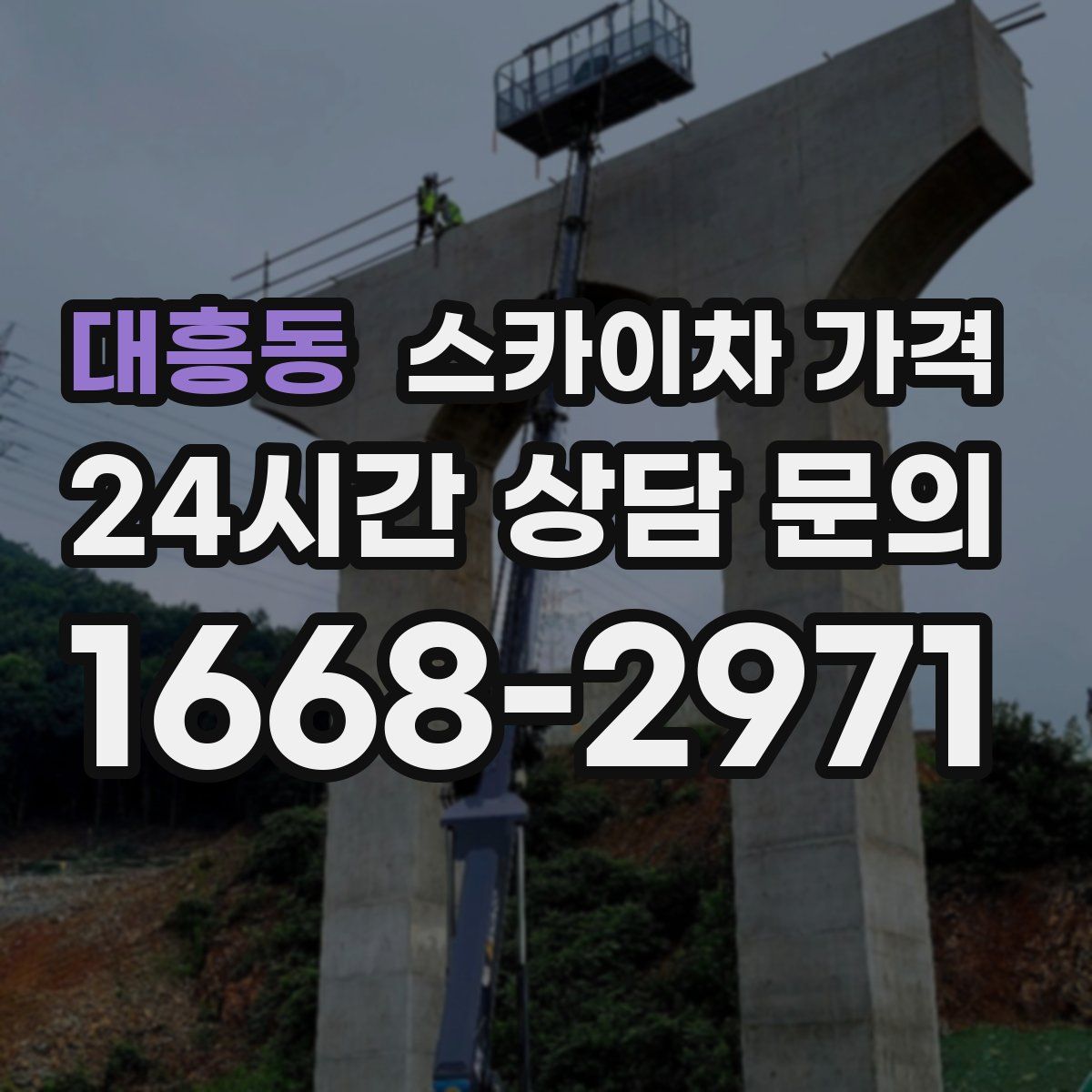 대흥동 스카이차 가격