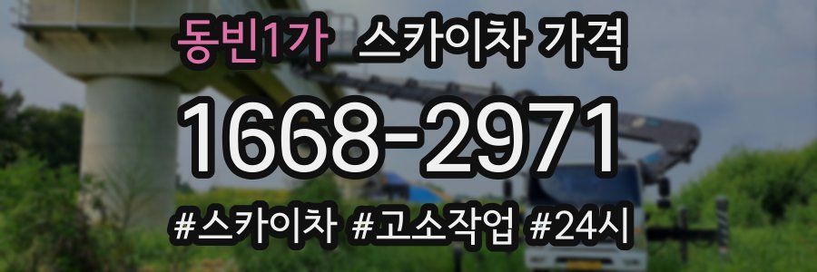 동빈1가 스카이차 가격