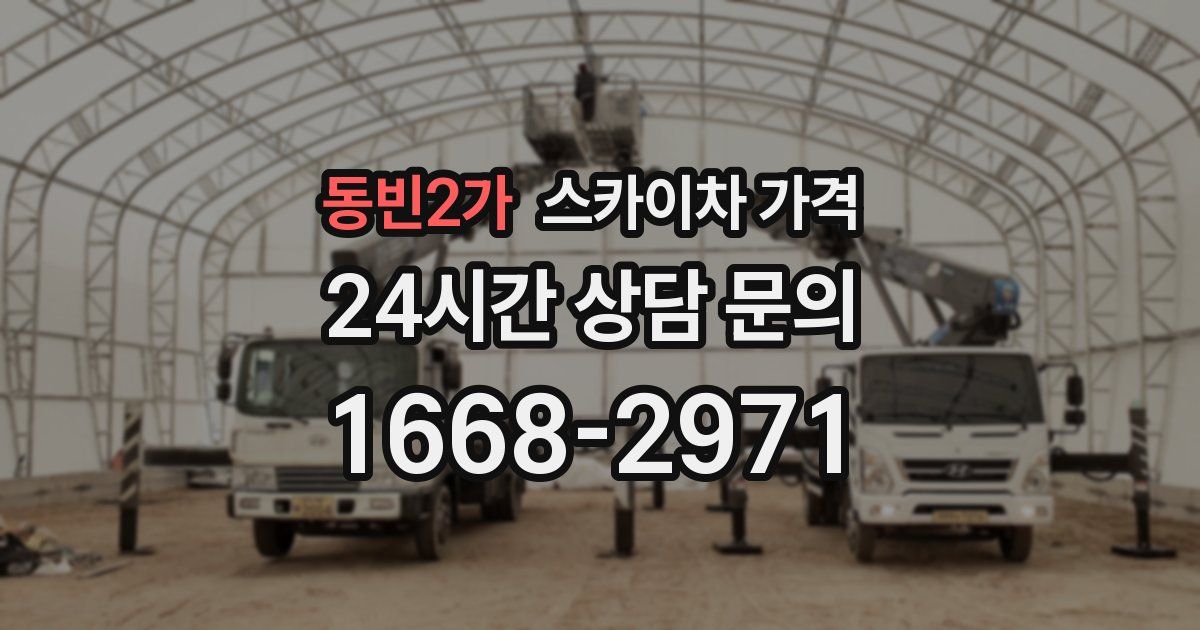 동빈2가 스카이차 가격