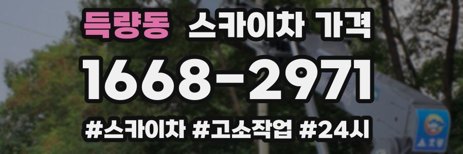 득량동 스카이차 가격