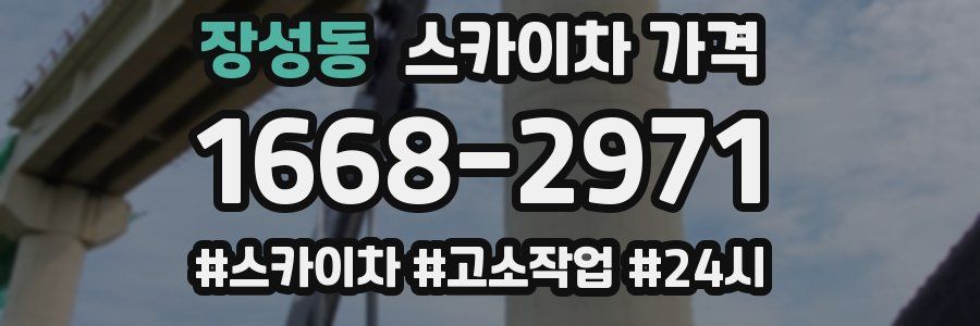 장성동 스카이차 가격
