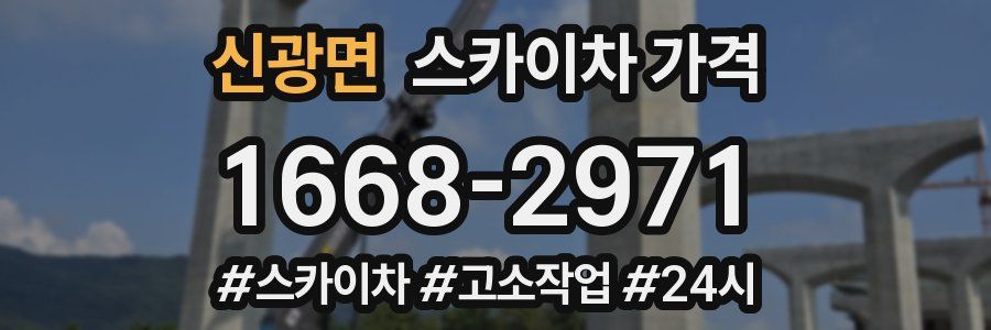 신광면 스카이차 가격