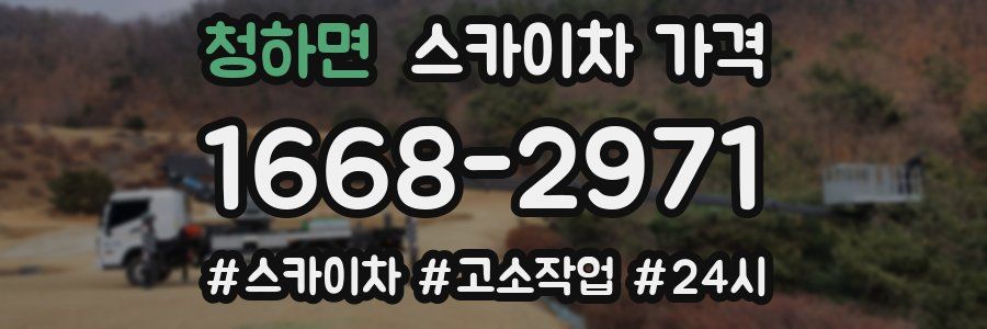 청하면 스카이차 가격