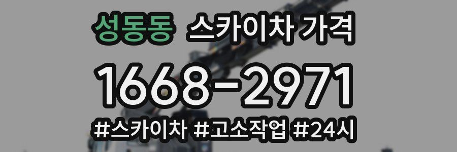 성동동 스카이차 가격