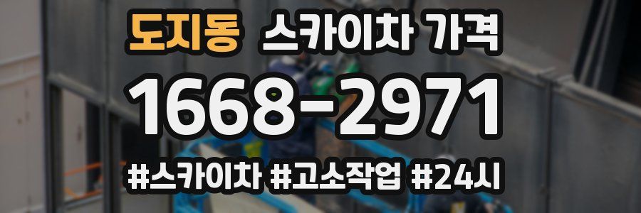 도지동 스카이차 가격