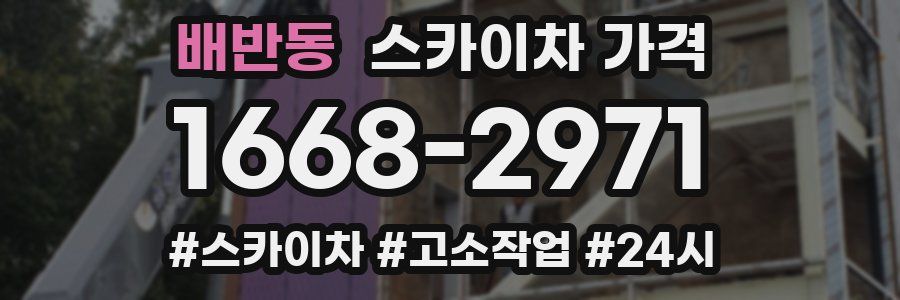 배반동 스카이차 가격