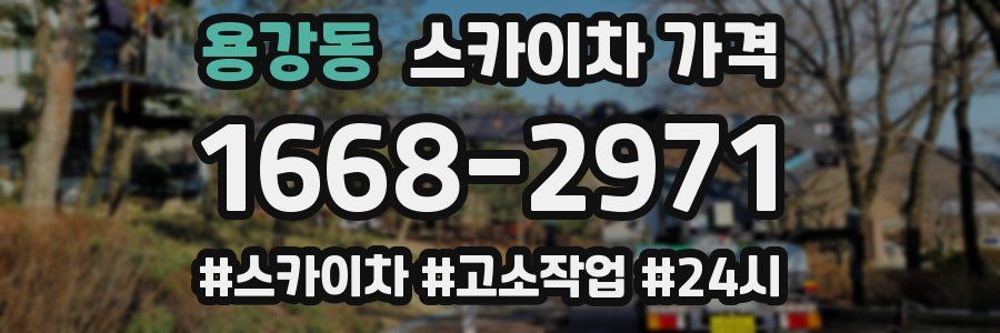 용강동 스카이차 가격