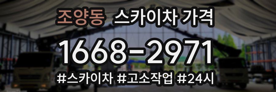 조양동 스카이차 가격