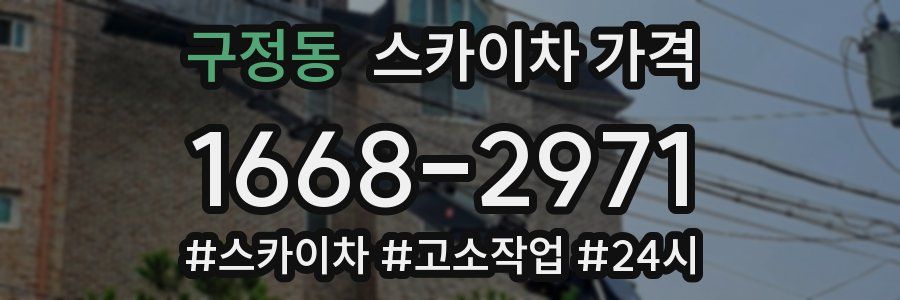 구정동 스카이차 가격