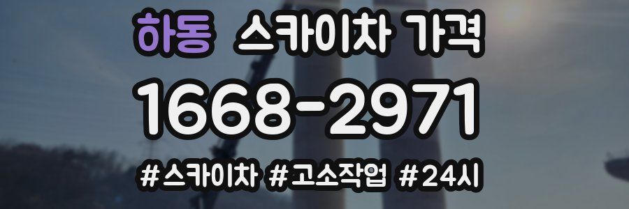 하동 스카이차 가격