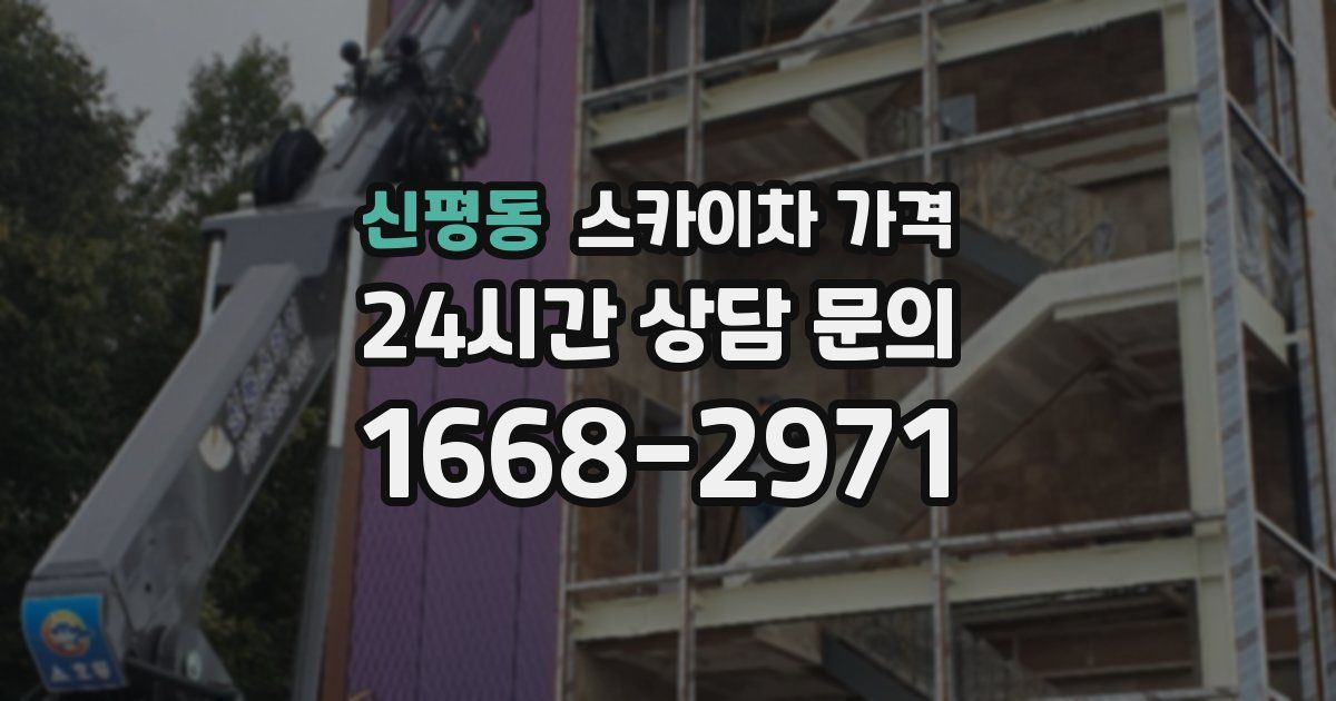 신평동 스카이차 가격