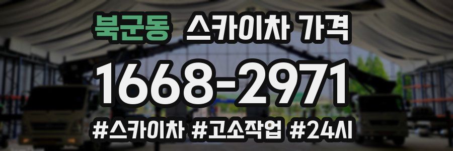 북군동 스카이차 가격