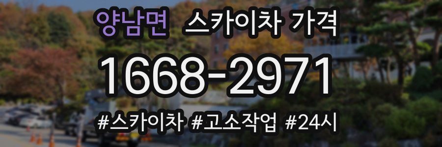 양남면 스카이차 가격