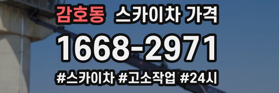 감호동 스카이차 가격