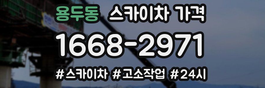 용두동 스카이차 가격