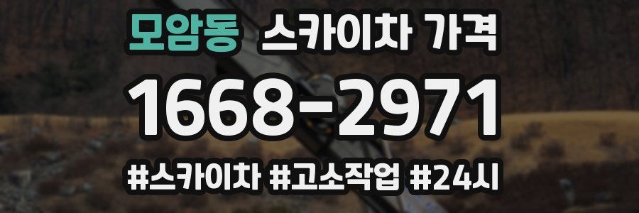 모암동 스카이차 가격