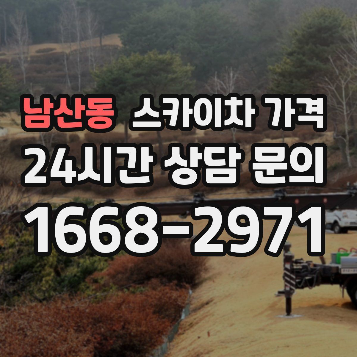 남산동 스카이차 가격