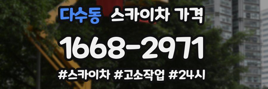 다수동 스카이차 가격