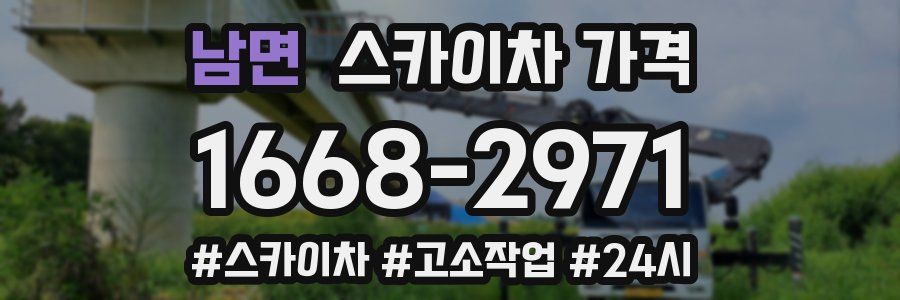 남면 스카이차 가격