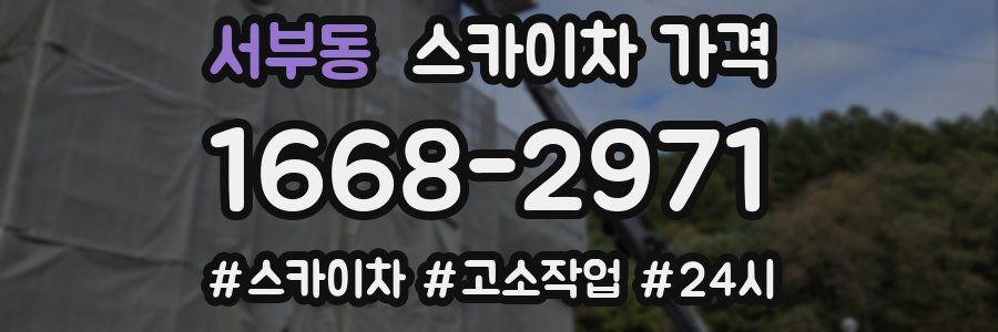 서부동 스카이차 가격