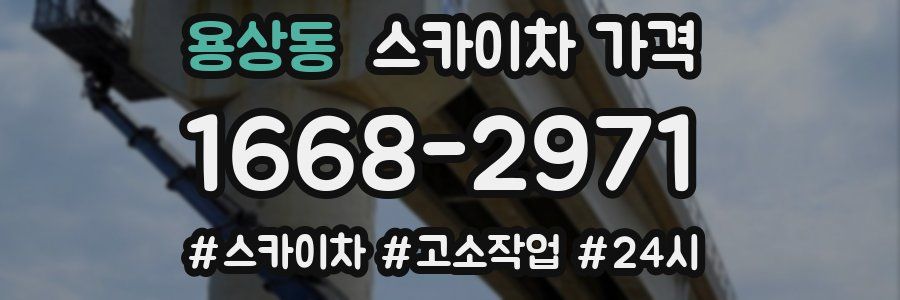 용상동 스카이차 가격