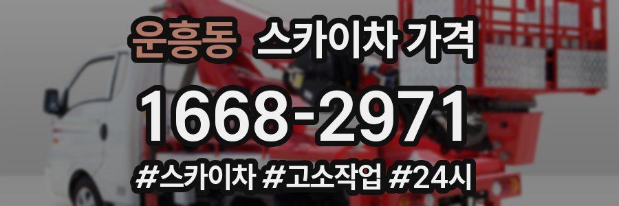 운흥동 스카이차 가격