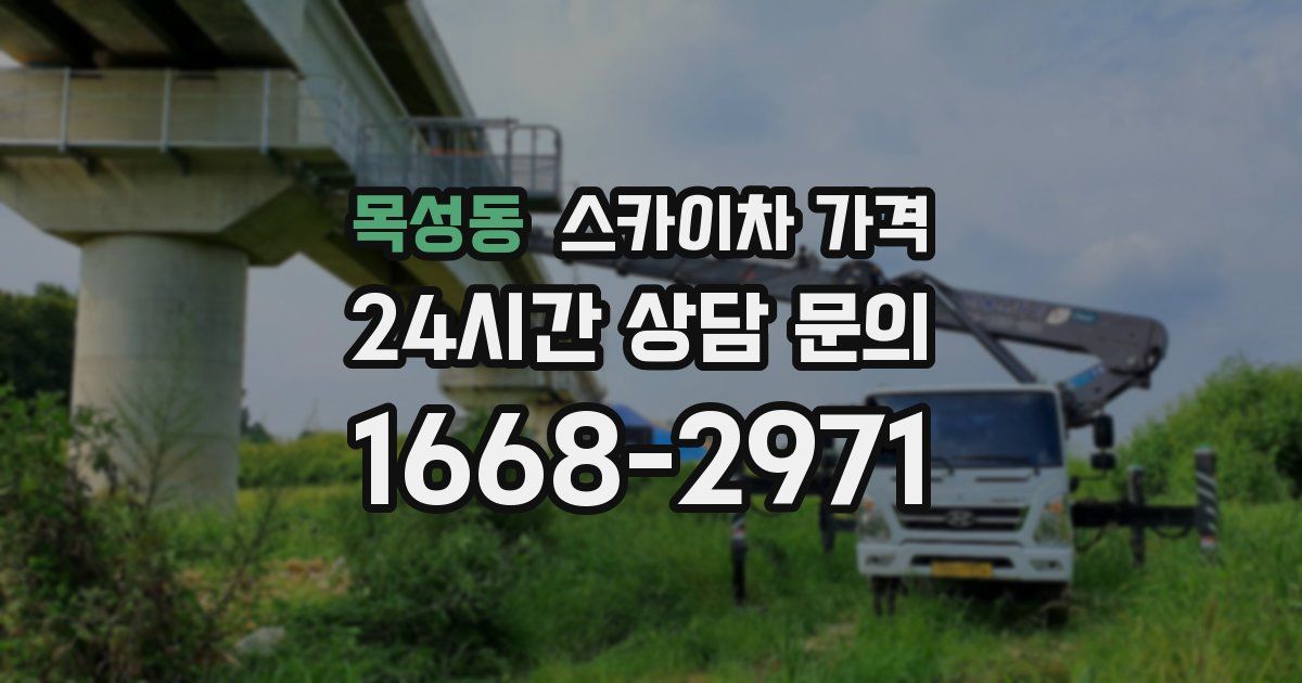 목성동 스카이차 가격