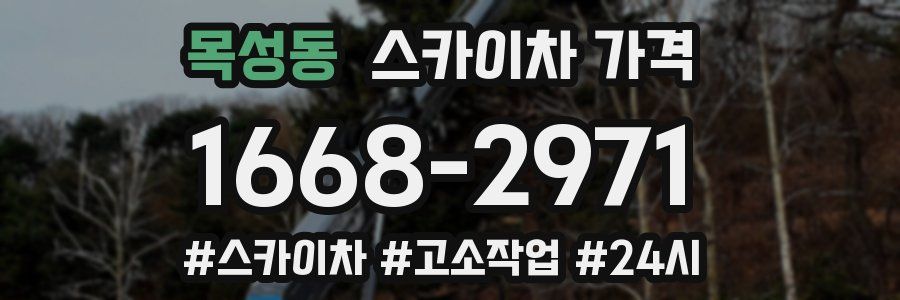 목성동 스카이차 가격