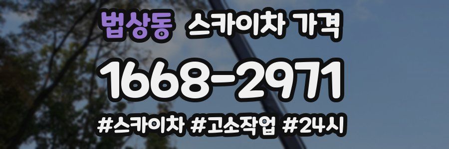 법상동 스카이차 가격