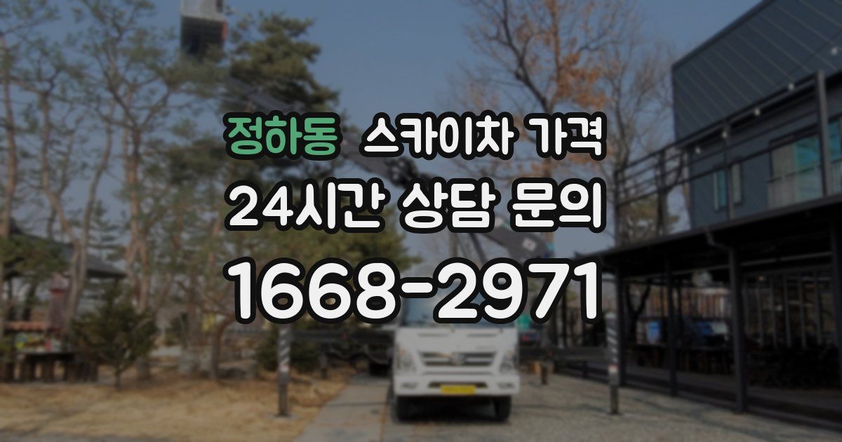 정하동 스카이차 가격