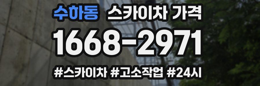 수하동 스카이차 가격