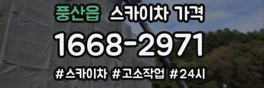 풍산읍 스카이차 가격