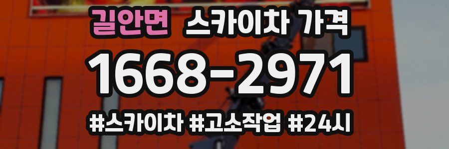 길안면 스카이차 가격