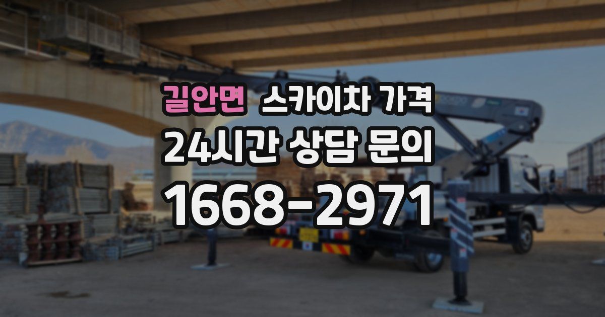 길안면 스카이차 가격