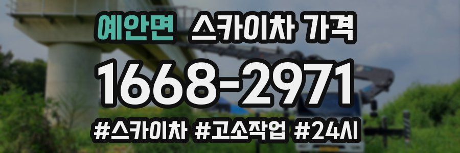 예안면 스카이차 가격