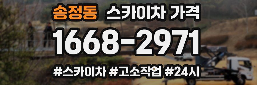 송정동 스카이차 가격