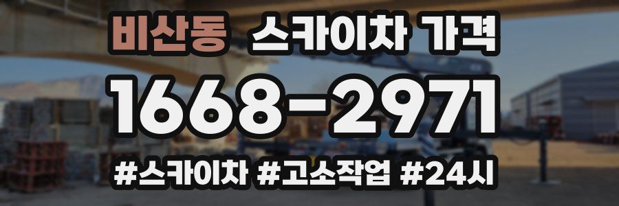 비산동 스카이차 가격