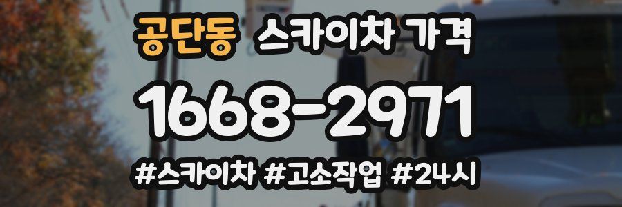 공단동 스카이차 가격