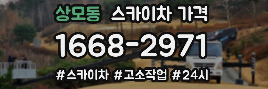 상모동 스카이차 가격