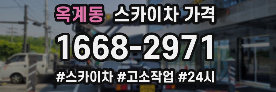 옥계동 스카이차 가격