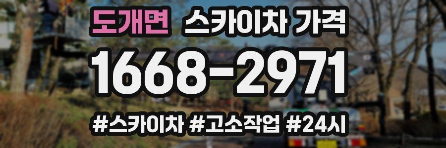 도개면 스카이차 가격