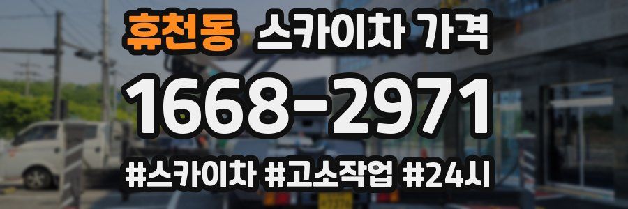 휴천동 스카이차 가격