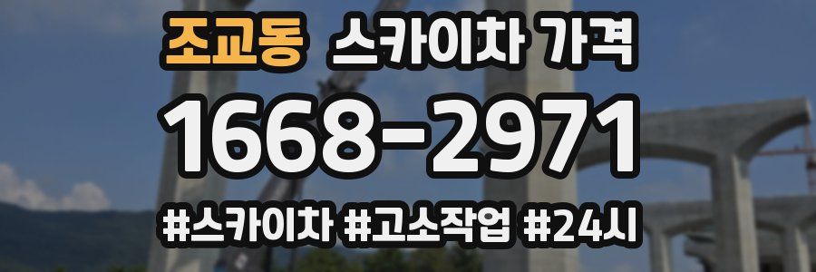 조교동 스카이차 가격