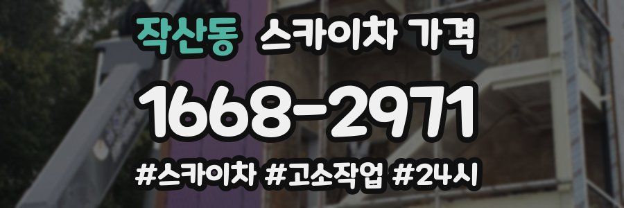작산동 스카이차 가격