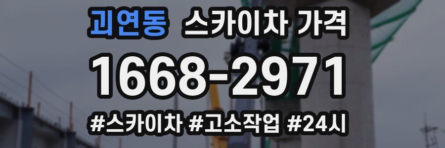 괴연동 스카이차 가격