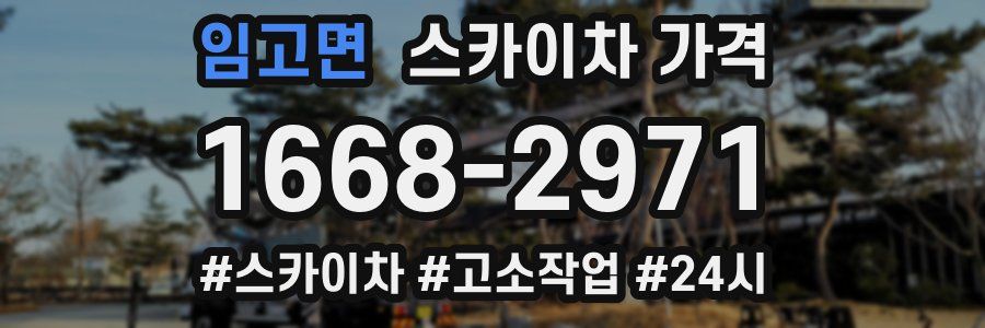 임고면 스카이차 가격