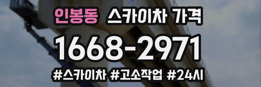 인봉동 스카이차 가격